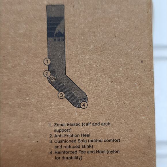 NWT Burton Women's Emblem Midweight Socks-S/M (4-6.5) - Picture 5 of 6